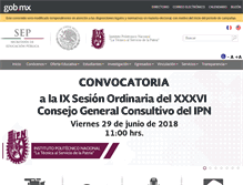 Tablet Screenshot of ipn.mx